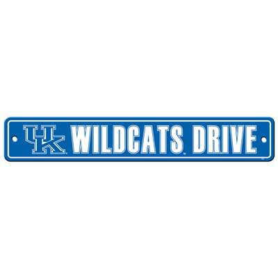 Kentucky Wildcats Plastic Street Sign