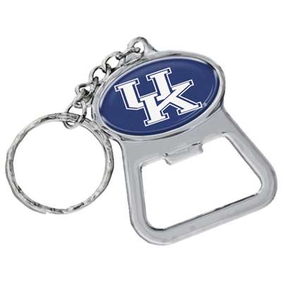 Kentucky Wildcats Metal Key Chain And Bottle Opener W/domed Insert