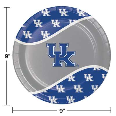 Be ready for game day! Cheer on your favorite college team with these full color, sturdy style, paper dinner plates. This set of 8 plates are a high quality addition to any gathering. Measures 8 3/4 inches. Officially licensed by the NCAA and manufactured