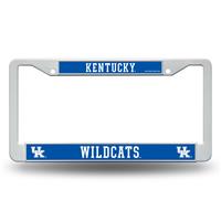 Kentucky Wildcats White Plastic License Plate Frame