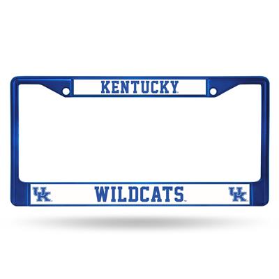 Kentucky Wildcats Team Color Chrome License Plate Frame