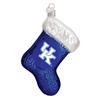 Kentucky Wildcats Glass Christmas Ornament - Stocking