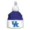 Kentucky Wildcats Glass Christmas Ornament - Beanie