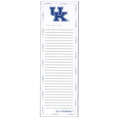 Kentucky Wildcats Magnetic To Do List Pad