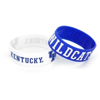 Kentucky Wildcats Wide Rubber Wristband - 2 Pack