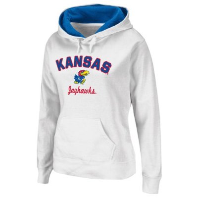 Kansas Jayhawks Womens Pull Over Titan Fleece Hooded Sweatshirts