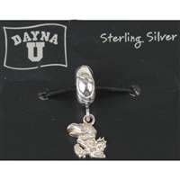Kansas Jayhawks Sterling Silver Charm Bead