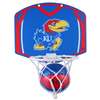 Kansas Jayhawks Mini Basketball And Hoop Set - Alt