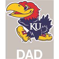 Kansas Jayhawks Transfer Decal - Dad