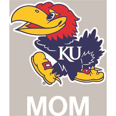Kansas Jayhawks Transfer Decal - Mom