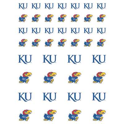 Kansas Jayhawks Small Sticker Sheet - 2 Sheets