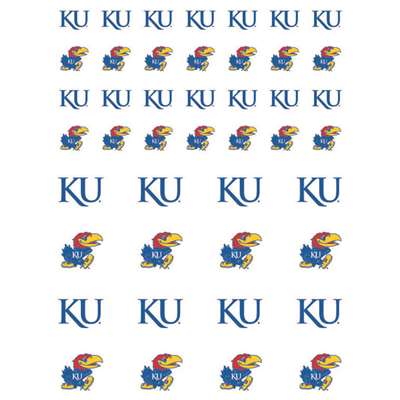 Kansas Jayhawks Small Sticker Sheet - 2 Sheets