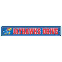 Kansas Jayhawks Plastic Street Sign