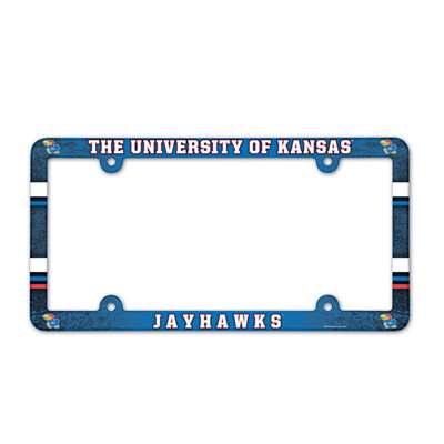 Kansas Jayhawks Plastic License Plate Frame