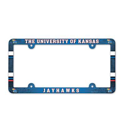 Kansas Jayhawks Plastic License Plate Frame