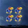 Kansas Jayhawks Transfer Decals - Set of 4