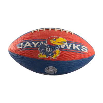 Kansas Jayhawks Mini Rubber Repeating Football