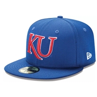 Kansas Jayhawks New Era 5950 Fitted Baseball Hat -