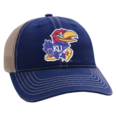 Kansas Jayhawks Ahead Wharf Adjustable Hat