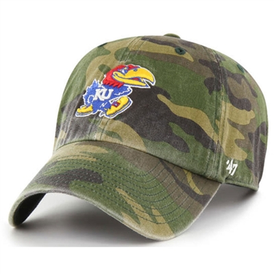 Kansas Jayhawks 47 Brand Clean Up Adjustable Hat -