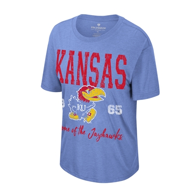 Kansas Jayhawks Womens Colosseum Ever Oversized T-