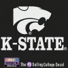 Kansas State Wildcats Decal - Mascot Over K-state