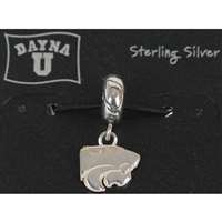 Kansas State Wildcats Sterling Silver Charm Bead