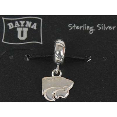 Kansas State Wildcats Sterling Silver Charm Bead