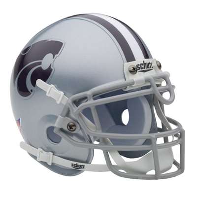 Kansas State Wildcats Mini Helmet by Schutt - Grey
