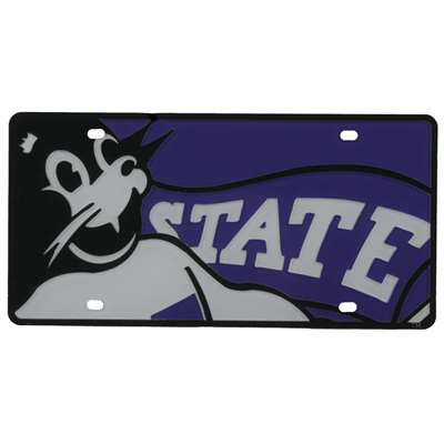 Kansas State Wildcats Full Color Mega Inlay License Plate