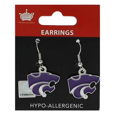 Kansas State Wildcats Dangler Earrings