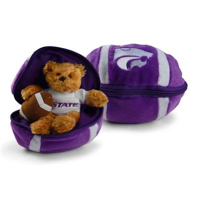 Kansas State Wildcats Stuffed Bear in a Ball - Football