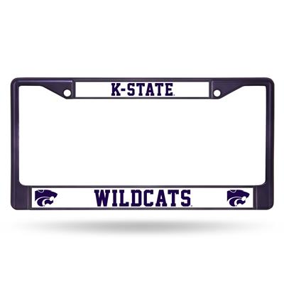 Kansas State Wildcats Team Color Chrome License Plate Frame