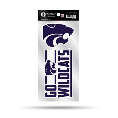 Kansas State Wildcats Double Up Die Cut Decal Set