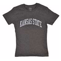 Kansas State T-shirt - Women's By League - Midnight Heather