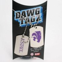 Kansas State Dawg Tagz - Military Style Dog Tags