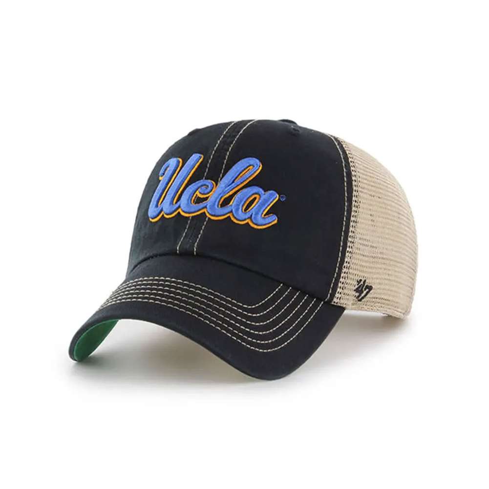 Men's Navy UCLA Bruins Sun & Bars Dashboard Trucker Snapback Hat