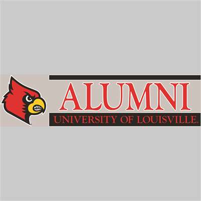 Louisville Cardinals Die Cut Decal Strip - Alumni