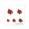 Louisville Cardinals Fingernail Tattoos - 4 Pack