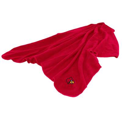 Louisville Cardinals Huddle Fleece Throw Blanket