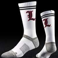 Louisville Cardinals Strapped Fit 2.0 Socks - White Alt