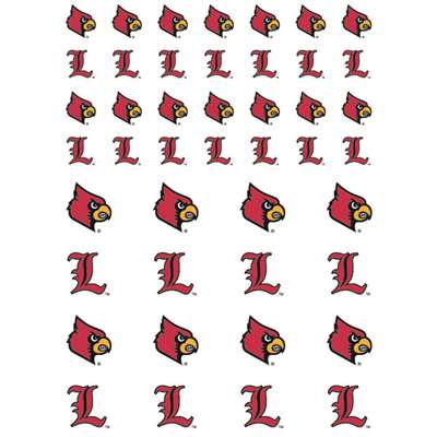 Louisville Cardinals Small Sticker Sheet - 2 Sheets