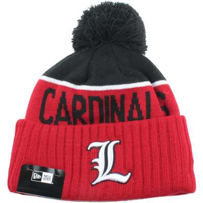 Louisville Cardinals New Era Sport Knit Pom Beanie