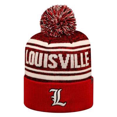 Louisville Cardinals Top of the World Driven Pom Knit
