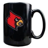 Louisville Cardinals 15oz Black Ceramic Mug