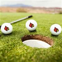 Louisville Cardinals Golf Balls - Set of 3