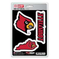 Louisville Cardinals Decals - 3 Pack