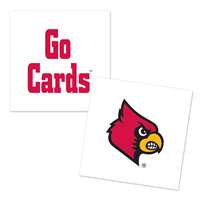 Louisville Cardinals Temporary Tattoo - 4 Pack