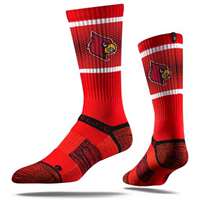 Louisville Cardinals Strideline Premium Crew Sock - Red