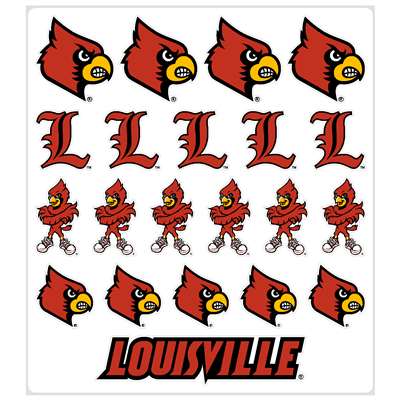 Louisville Cardinals Multi-Purpose Vinyl Sticker Sheet